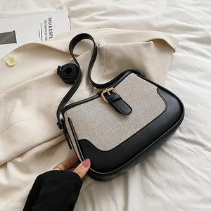 Canvas Shoulder Bag Women Small Crossbody Travel Armpit Bag
