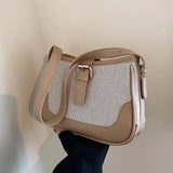 Canvas Shoulder Bag Women Small Crossbody Travel Armpit Bag