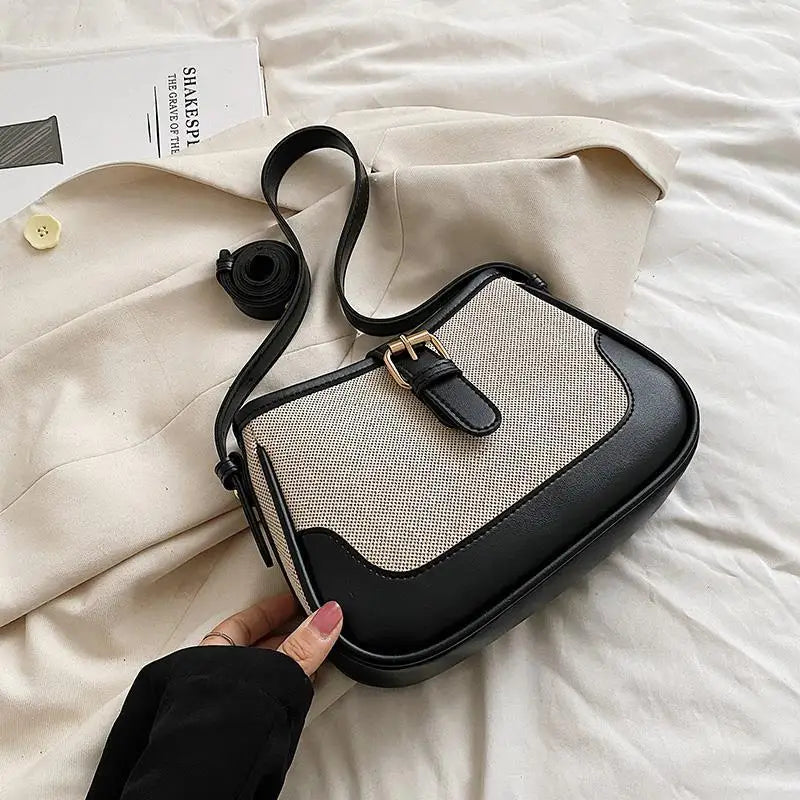 Canvas Shoulder Bag Women Small Crossbody Travel Armpit Bag