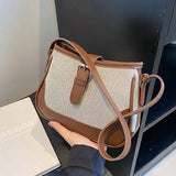 Canvas Shoulder Bag Women Small Crossbody Travel Armpit Bag