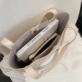 Large Capacity Messenger Handbag 2-piece set Ladies Bucket PU Shoulder Bag