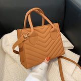 Single Strap PU Leather Women Crossbody Handbag Solid Shoulder Bag