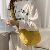 Single Women Shoulder Bag Winter Alar Inclined Nylon Dump