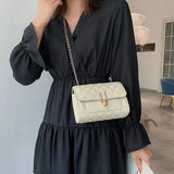 Faux Leather Women Messenger Chain Bag for Daily Use