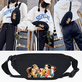 Six Rabbits Print Waist Bag Women Fanny Pack for Belt Bag Travel Chest Pouch