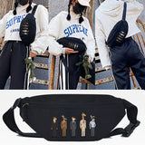 Six Rabbits Print Waist Bag Women Fanny Pack for Belt Bag Travel Chest Pouch