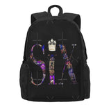 Six The Musical Collage Backpacks Men's Backpacks Bags For Women Plain