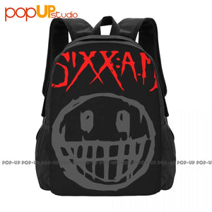 Sixx Am Nikki Sixx Hard Rock Music Backpack Large Capacity Travel Softback