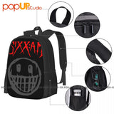 Sixx Am Nikki Sixx Hard Rock Music Backpack Large Capacity Travel Softback