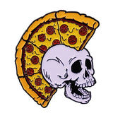Skeleton Enamel Pin Punk Skull Gothic Halloween Brooch Lapel Pins