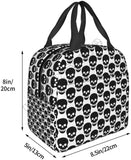 Skull Lunch Bags for Women Boy Girl Reusable Insulated Lunch Box