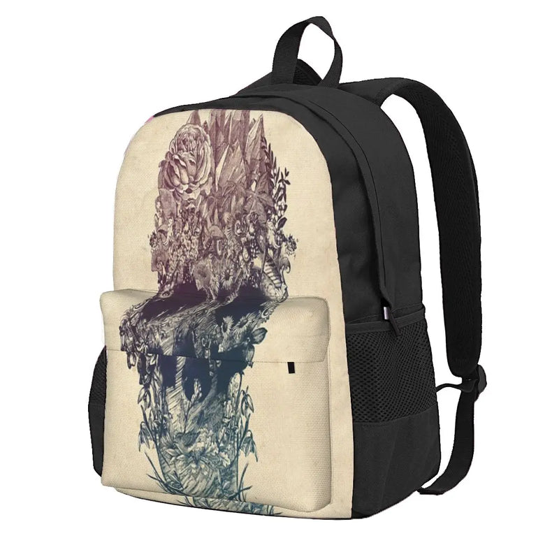 Skull Floral Backpacks Men's Backpacks Bags For Women