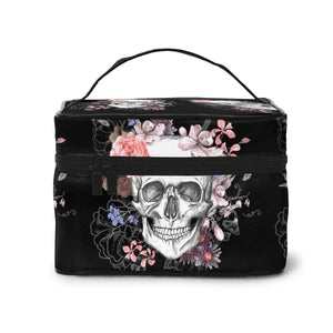 Skull Makeup Bag Organizer with Handle Toiletry Bags for Women Girls