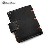 Skull Man ID Card/Money Clip Biker Leather Wallet with Chain