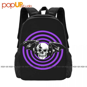 Skull Purple Psycho Punk Zone, Evil Dead Halloween Backpack