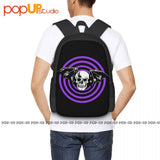 Skull Purple Psycho Punk Zone, Evil Dead Halloween Backpack