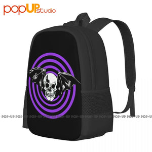 Skull Purple Psycho Punk Zone, Evil Dead Halloween Backpack