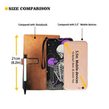 Skull Wallets Gift for Women Travel Female Purse Multifunction Zipper Long Strap