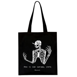 Skull Bag Harajuku Print Canvas Gothic Shopper Shoulder Bag