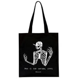 Skull Bag Harajuku Print Canvas Gothic Shopper Shoulder Bag