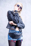 Skull Leather Belt Bag Waist Pack for Women with Molle Pouch