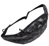Skull Leather Belt Bag Waist Pack for Women with Molle Pouch