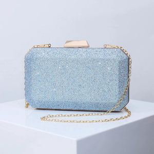 Sky Fall Handbags Bling Wedding Clutch Cross Body Bag