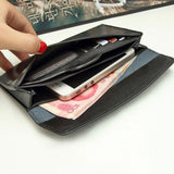 Soft Slim Leather Women Wallet Long Ladies Purse Thin Money Bag