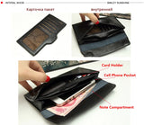 Soft Slim Leather Women Wallet Long Ladies Purse Thin Money Bag