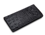 Crocodile Leather Long Wallet Men Thin Purse Soft Male Clutch Money Bag