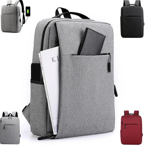 Slim USB 15.6 Inch Laptop Backpack For Men Women Casual Travel Business
