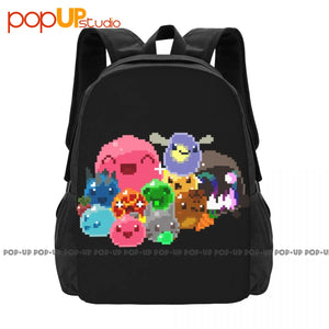 Slime Rancher 8 Bit Slimes Tarr Video Game Backpack Large Capacity