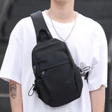 Sling Backpack USB Charging Port Anti-Theft Men's Chest Bag