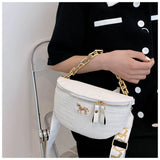 Women's Crossbody Sling Bag Metal Chain Shoulder Purse