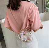 Girls Cross Body PVC Sling Bag