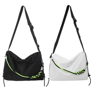 Solid Crossbody Bag Leisure Shoulder Tote for Men Women