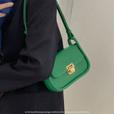 Beige Leather Cross Body Bag Women Handbag Green Messenger Bag