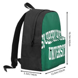 Slippery Rock College Font Curved Backpacks