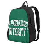 Slippery Rock College Font Curved Backpacks