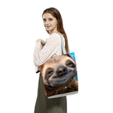 Sloth Animal Print Shoulder Bag Casual Women's Large Capacity Tote