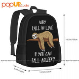 Sloth Love Asleep Chill Fun Sleeping Backpack