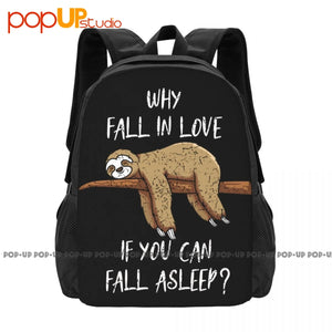 Sloth Love Asleep Chill Fun Sleeping Backpack
