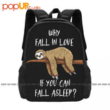 Sloth Love Asleep Chill Fun Sleeping Backpack