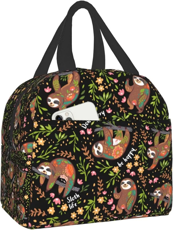 Sloth Reusable Cooler Tote Bag for Men & Women
