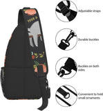 Sloth Sling Bag Crossbody Travel Chest Backpack Outdoor Sports
