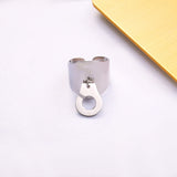 925 Silver Handcuffs Finger Ring Menottes Realizable Party Bague