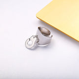 925 Silver Handcuffs Finger Ring Menottes Realizable Party Bague