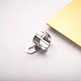 925 Silver Handcuffs Finger Ring Menottes Realizable Party Bague