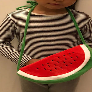Cute Watermelon Plush Satchel Bag for Toddlers