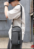 Men's Small Backpack Chest Pack with USB Charging Port